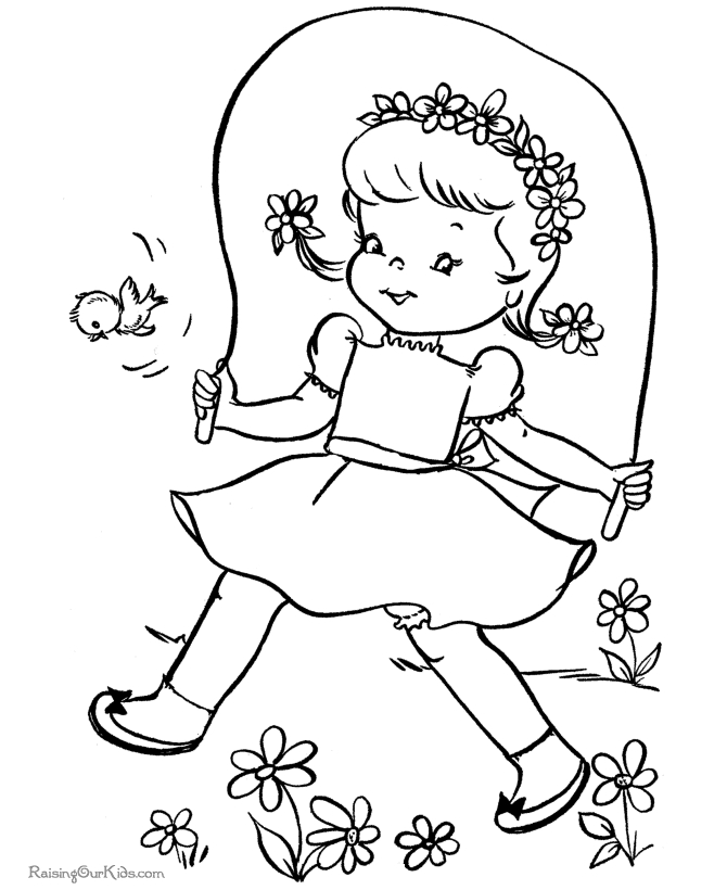 Un jardin printanier animé avec des animaux et des fleurs colorées