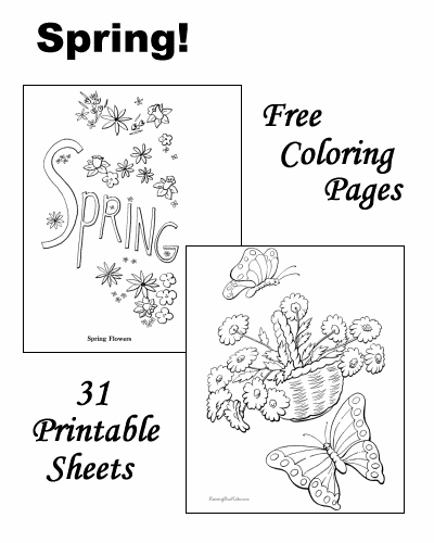 Un jardin printanier avec des fleurs et des insectes