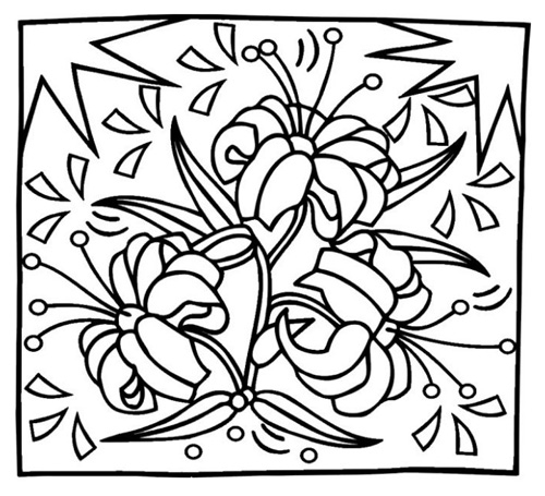 Un jardin printanier animé avec des fleurs et des papillons