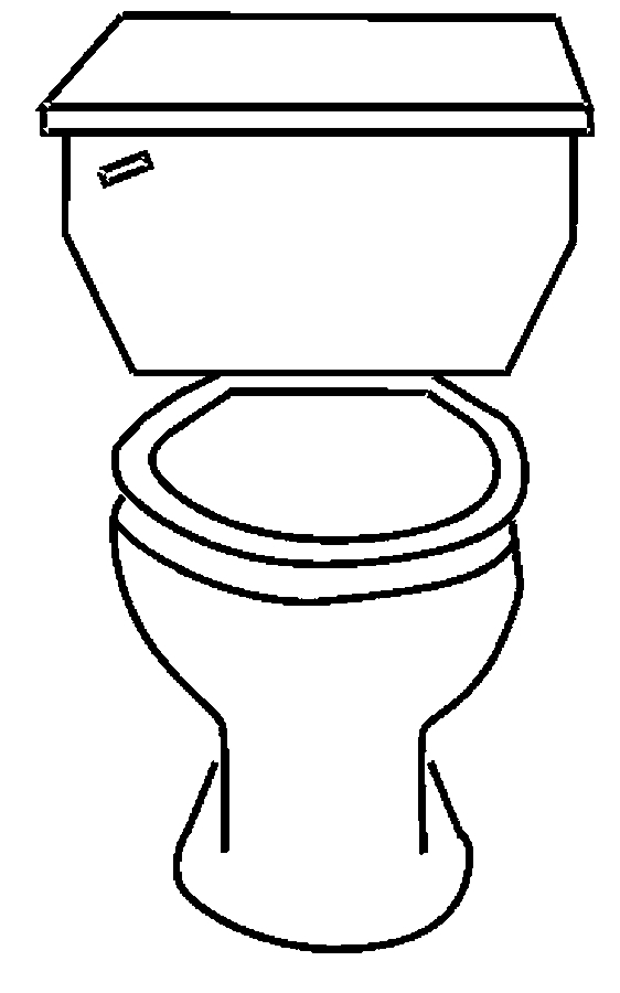 Coloriage d'une salle de bain avec baignoire et accessoires