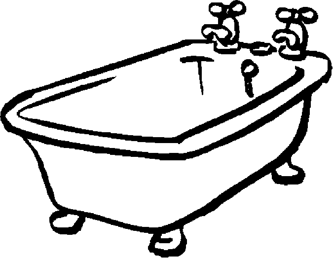Coloriage d'une salle de bain moderne avec meubles et accessoires
