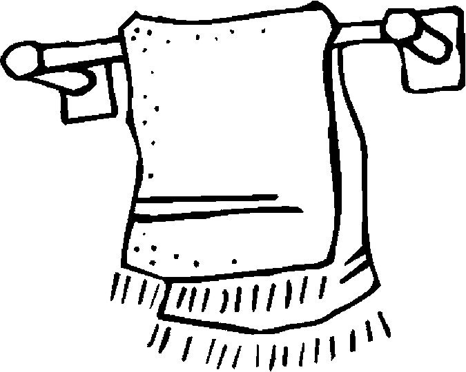 Coloriage d'une salle de bain avec baignoire et accessoires