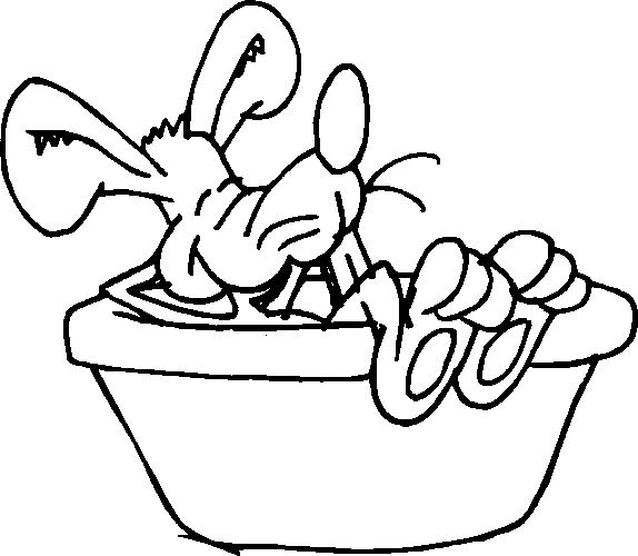 Coloriage d'une salle de bain avec baignoire et accessoires