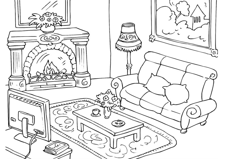 Un salon accueillant avec des éléments de décoration variés