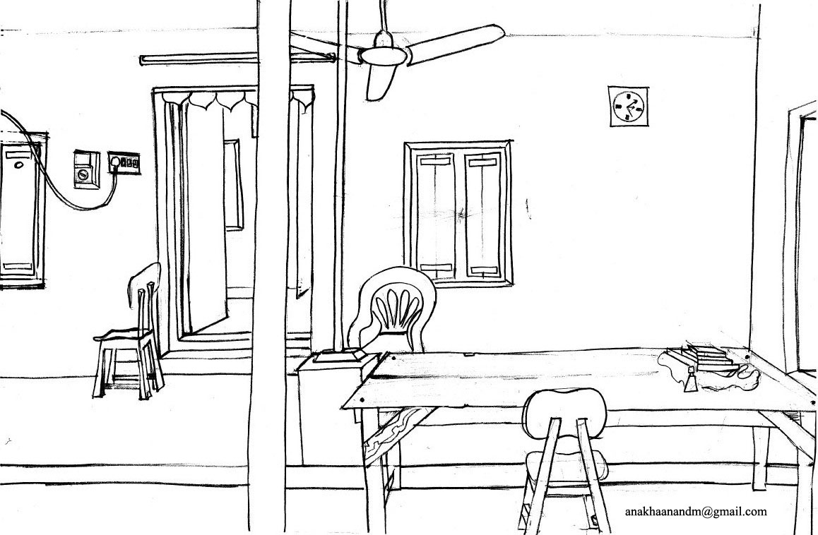Coloriage d'un salon accueillant avec un canapé et des éléments décoratifs