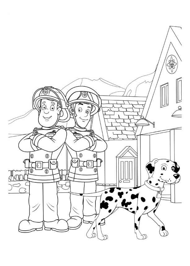 Coloriage Sam le Pompier #20528 à imprimer Coloriage Sam le Pompier #20528 à imprimer