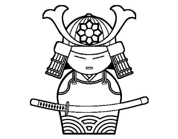 Un samouraï en pleine action dans un décor traditionnel japonais