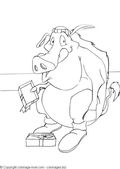 Coloriage d'un sanglier évoluant dans un environnement naturel