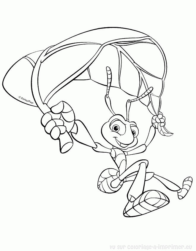 Coloriage d'une sauterelle sur une feuille verte