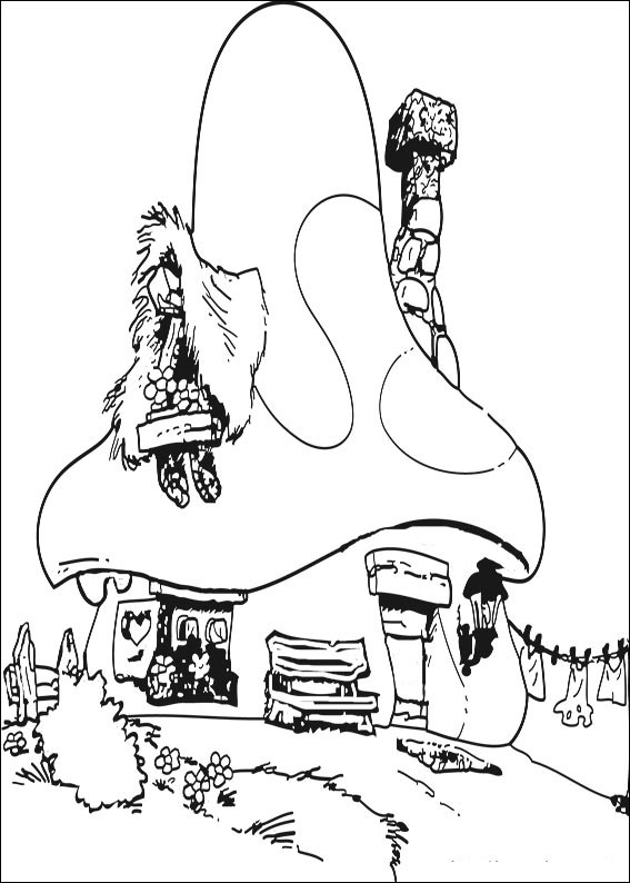 Les schtroumpfs en pleine activité au cœur de la forêt