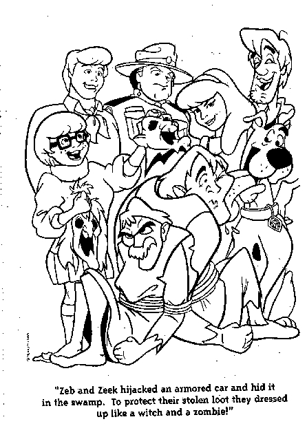 Scooby-Doo en pleine enquête dans un décor mystérieux