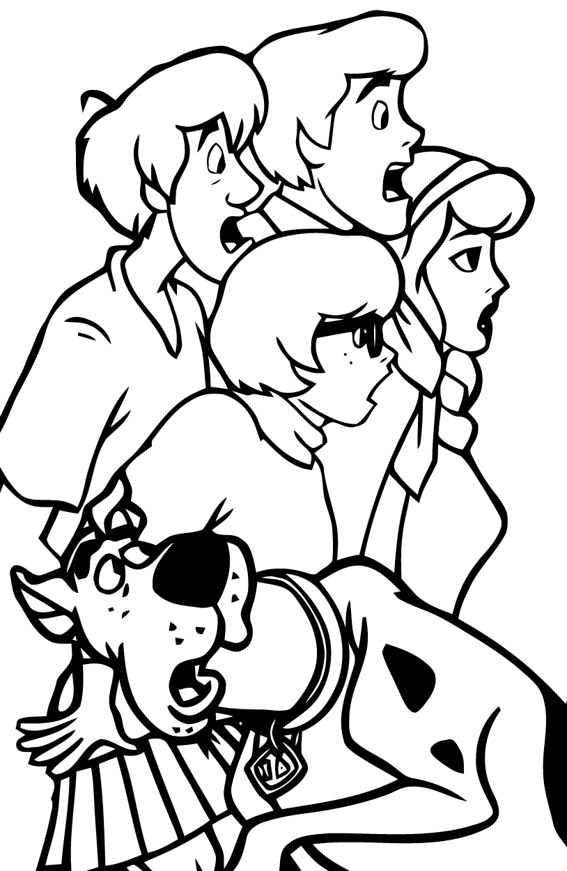 Scooby-Doo en plein mystère avec ses amis au cœur d'une scène d'aventure