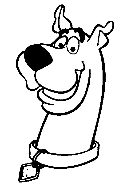 Coloriage de Scooby-Doo et Shaggy dans une scène d'aventure