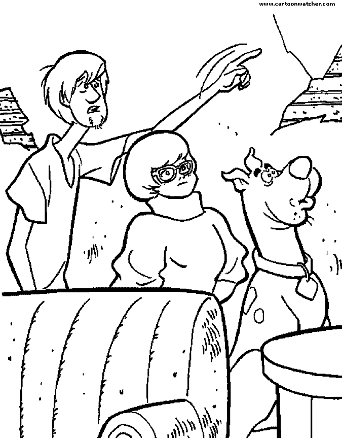 Scooby-Doo et Shaggy en quête de friandises dans un décor mystérieux
