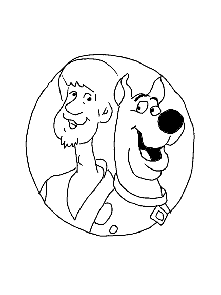 Scooby-Doo et son ami Shaggy en pleine enquête dans un décor mystérieux