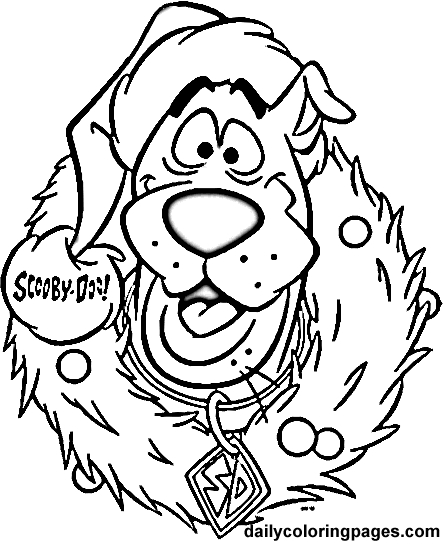 Coloriage de Scooby-Doo en pleine enquête avec ses amis