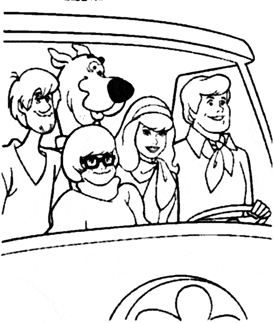 Scooby-Doo et ses amis dans une scène de mystère