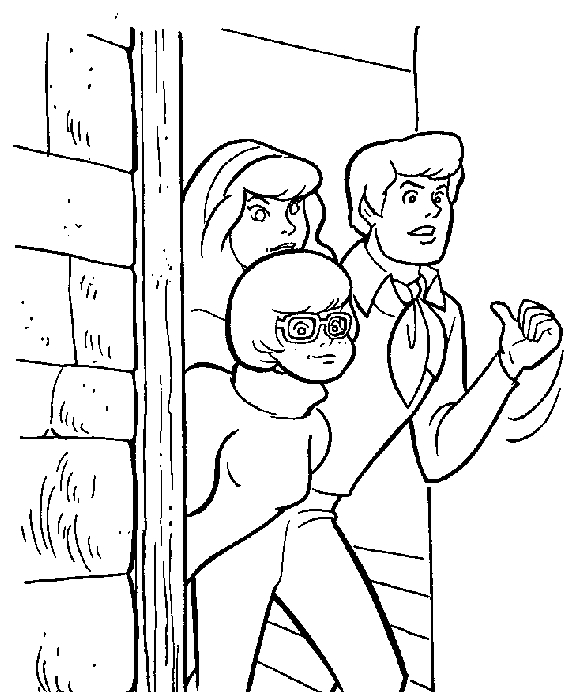 Scooby-Doo et Shaggy en pleine aventure dans un décor mystérieux