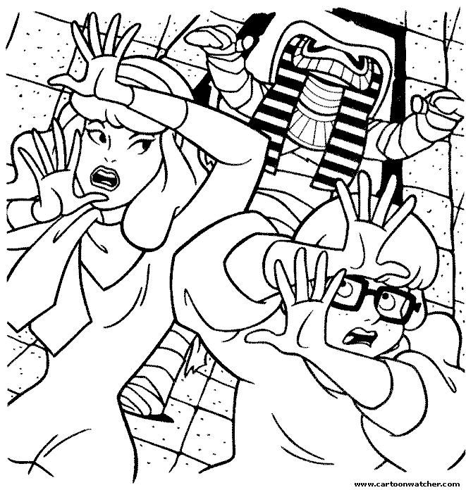 Scooby-Doo et ses amis dans une scène de mystère