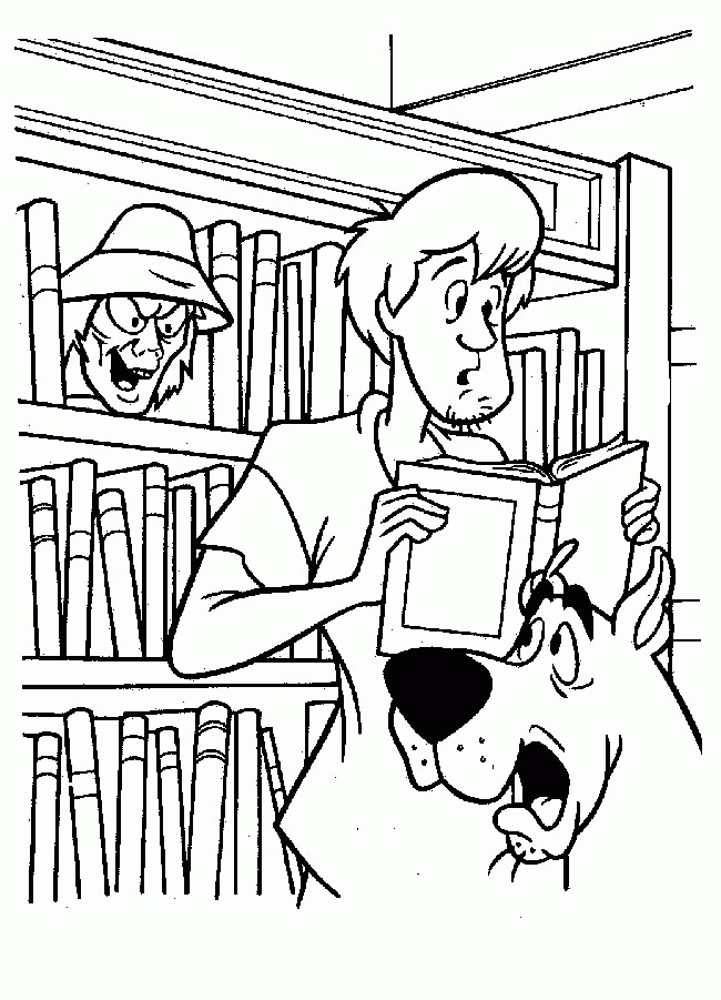 Scooby-Doo et Shaggy en pleine enquête dans un décor mystérieux