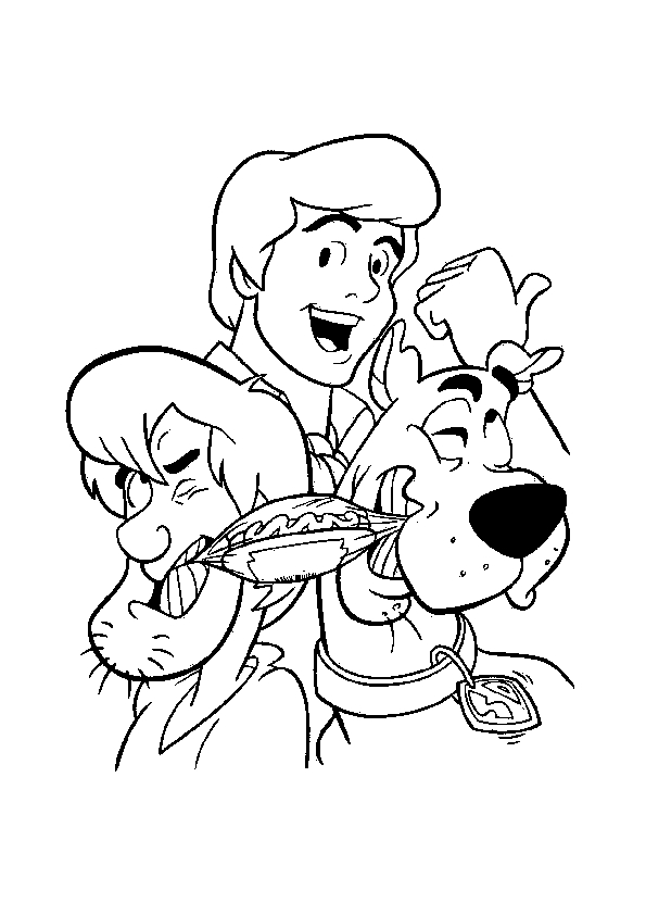 Scooby-Doo en train de résoudre un mystère dans une scène amusante