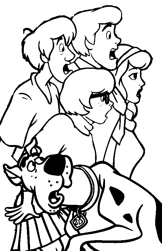 Scooby-Doo en pleine enquête dans un décor mystérieux