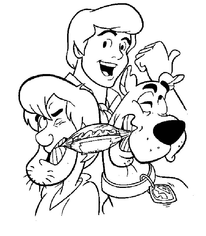 Scooby-Doo et Shaggy en pleine enquête dans un décor mystérieux