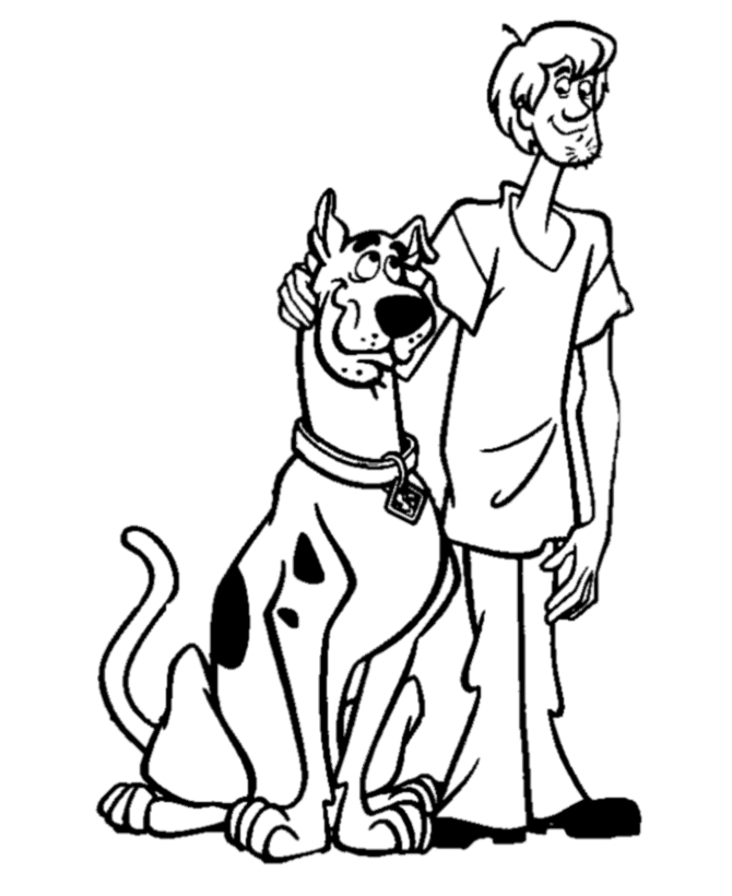 Scooby-Doo et Shaggy en pleine enquête dans un décor mystérieux
