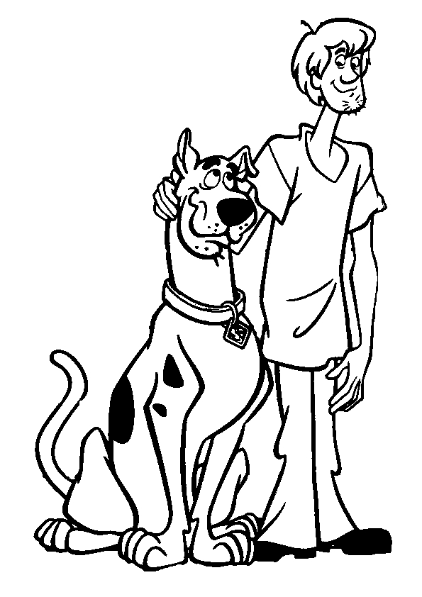 Scooby-Doo et Shaggy dégustant des snacks dans un décor animé