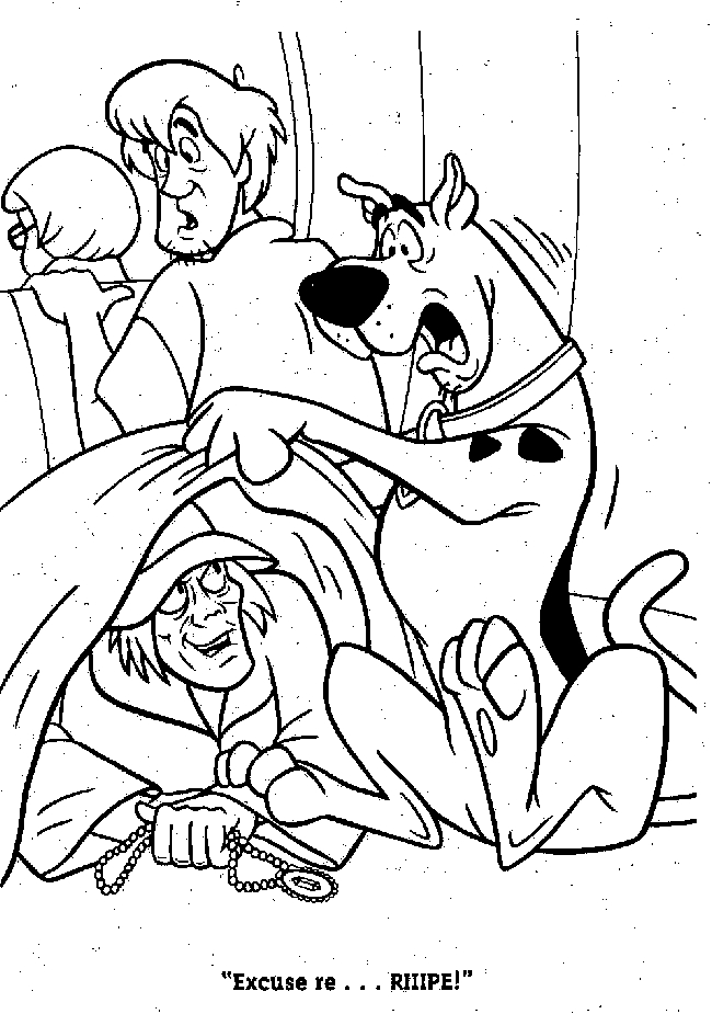 Scooby-Doo et ses amis en pleine enquête dans un décor mystérieux