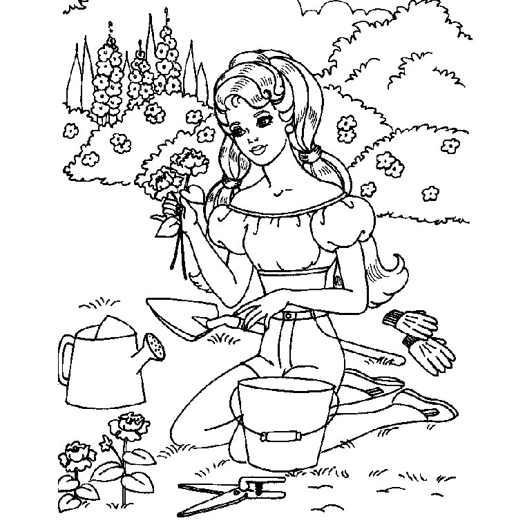 Coloriage du personnage principal dans un décor inspiré du Seigneur des Anneaux