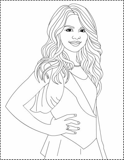 Selena Gomez posant avec un sourire rayonnant dans un décor stylisé Selena Gomez posant avec un sourire rayonnant dans un décor stylisé