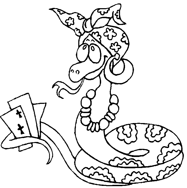 Serpent enroulé sur un fond naturel