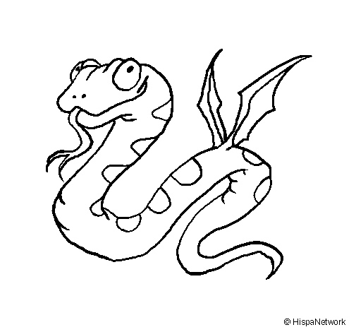 Serpent enroulé sur un fond texturé