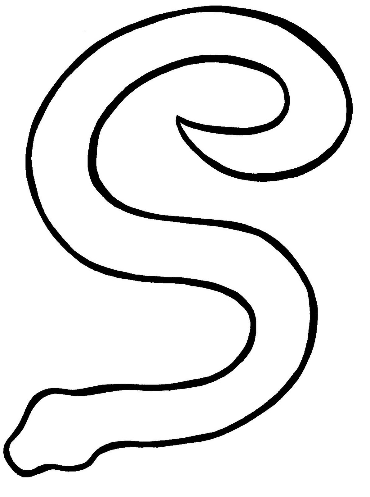 Coloriage d'un serpent enroulé sur une branche d'arbre