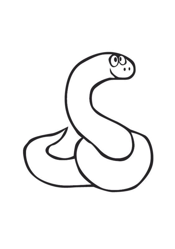 Serpent enroulé sur un fond de feuilles