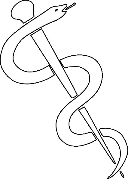 Coloriage d'un serpent sinueux sur un fond abstrait