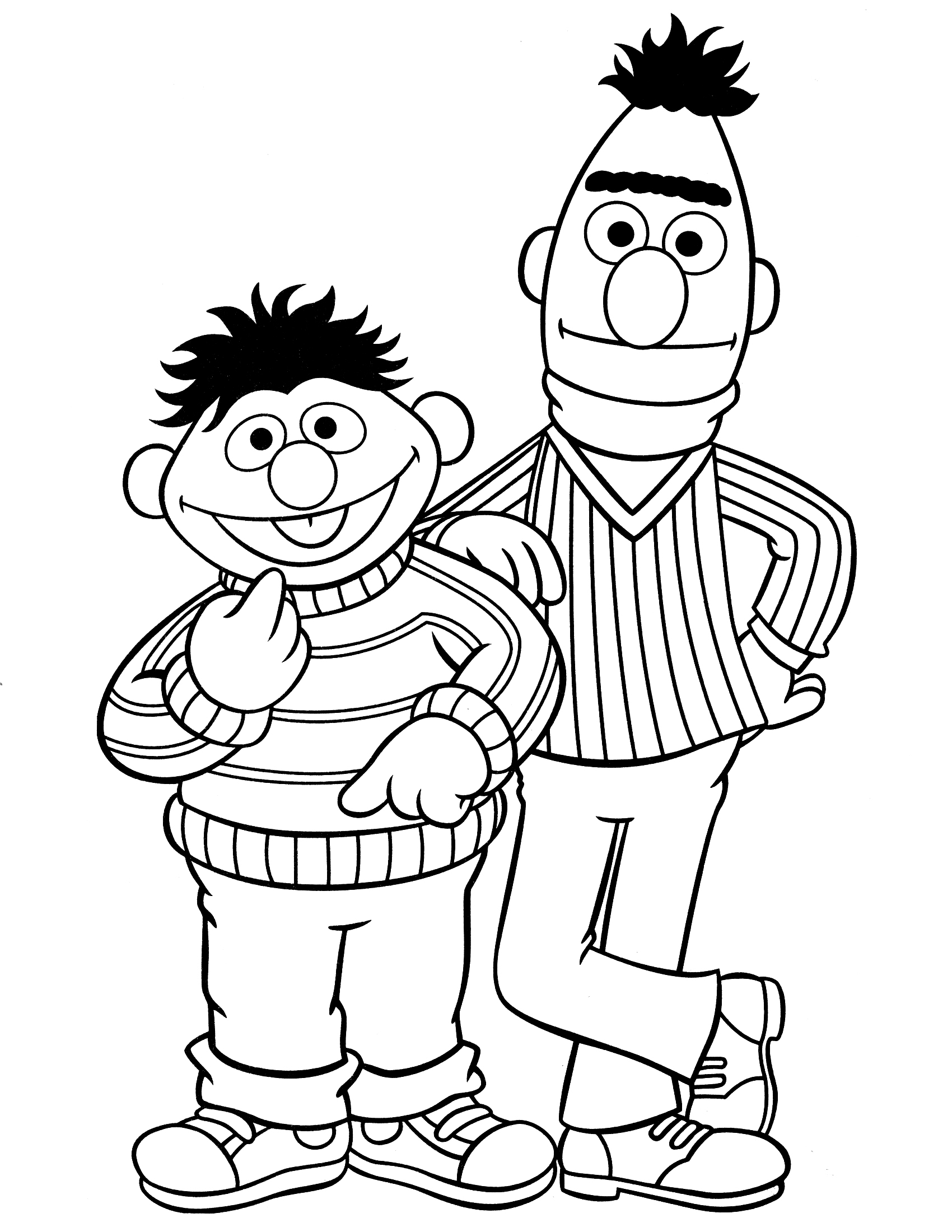 Les personnages de Sesame Street s'amusent dans un décor coloré
