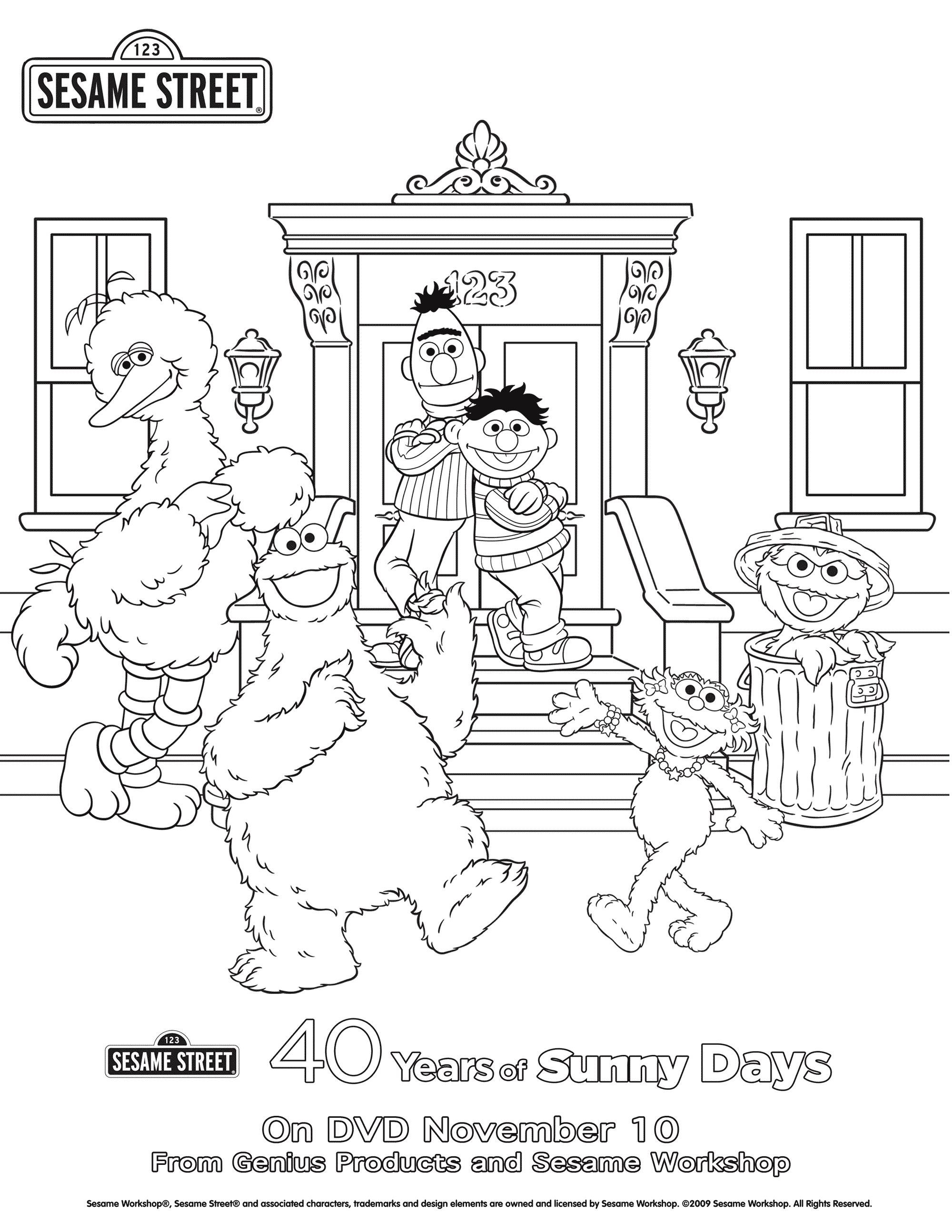 Les personnages de Sesame Street en pleine activité ludique