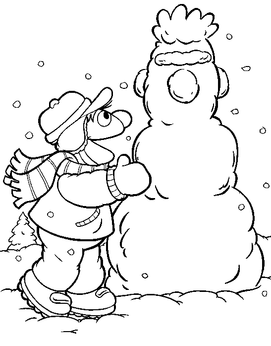 Coloriage de personnages de Sesame Street en pleine interaction