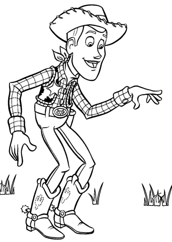 Un shérif courageux devant une scène de western Un shérif courageux devant une scène de western