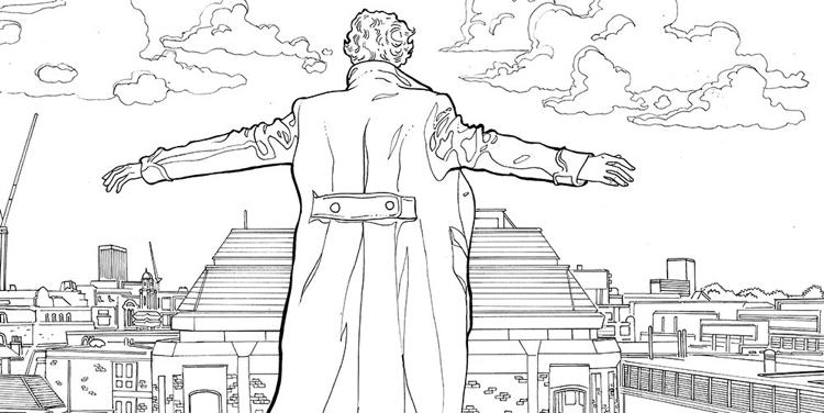Sherlock Holmes en pleine enquête dans un décor londonien