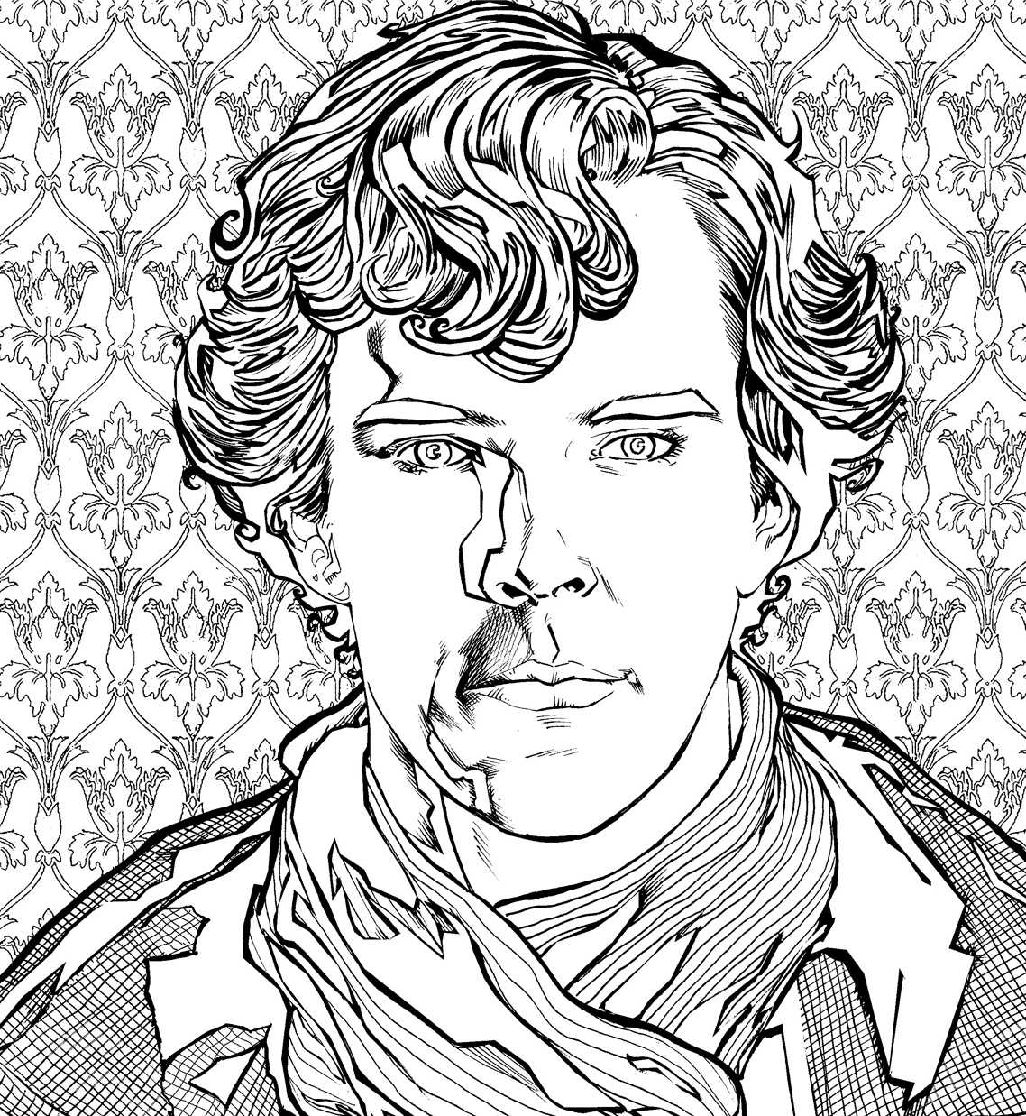 Sherlock Holmes en pleine enquête dans un décor londonien