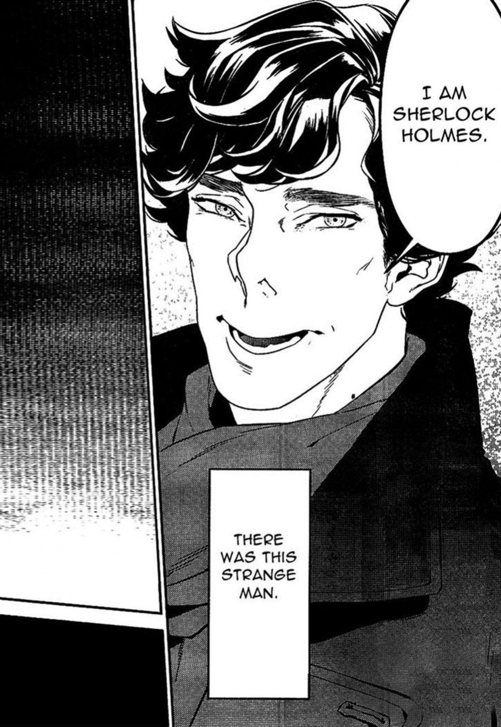 Sherlock Holmes en pleine enquête sous un ciel londonien