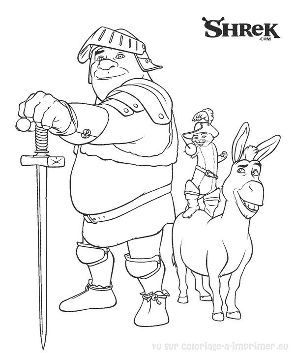 Shrek et Fiona en pleine aventure dans la forêt