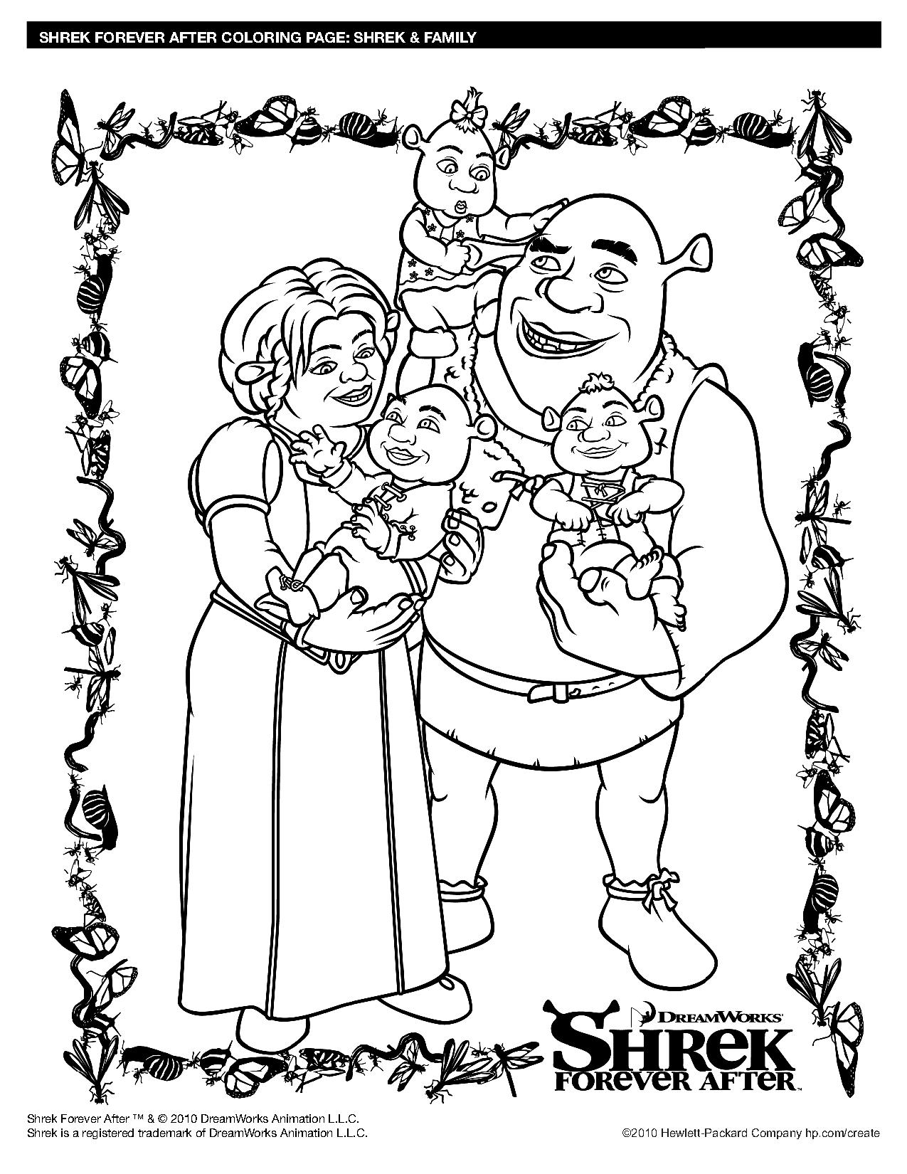 Shrek et Fiona en pleine aventure dans la forêt