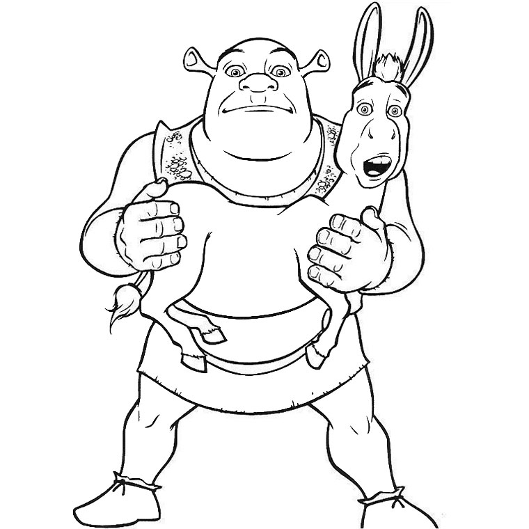 Shrek et Fiona dans leur marais, prêts à s'amuser