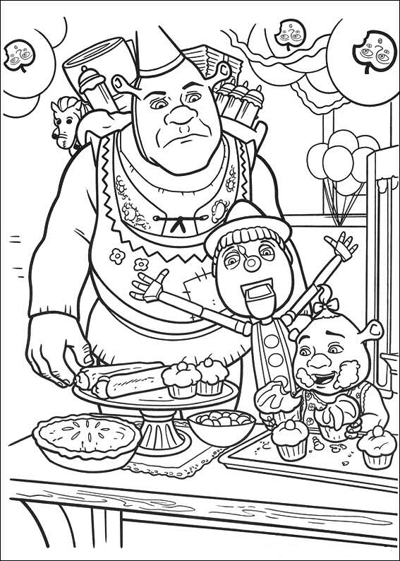 Shrek et son ami Âne en plein milieu d'une aventure
