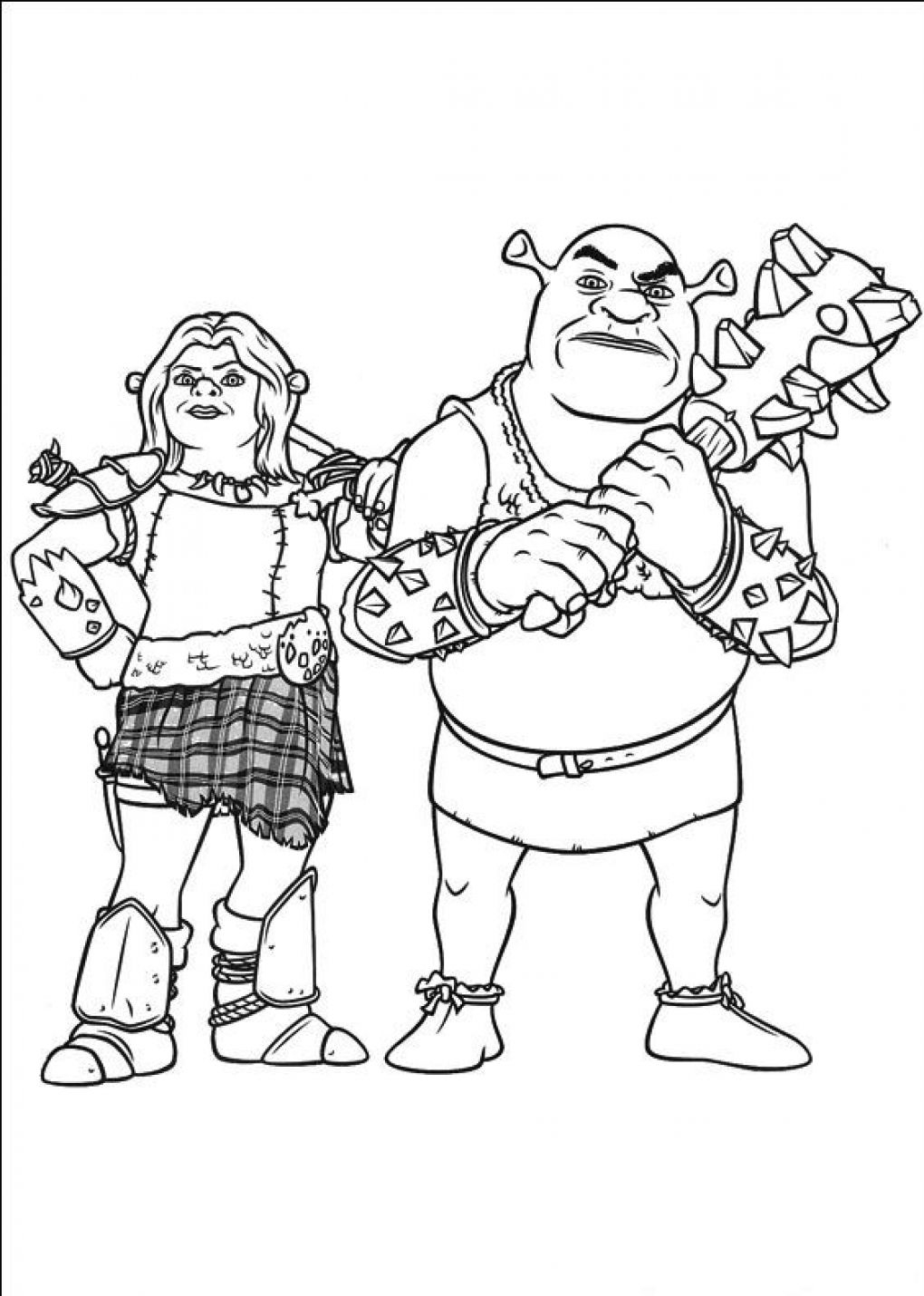Shrek et Fiona en pleine conversation dans la forêt