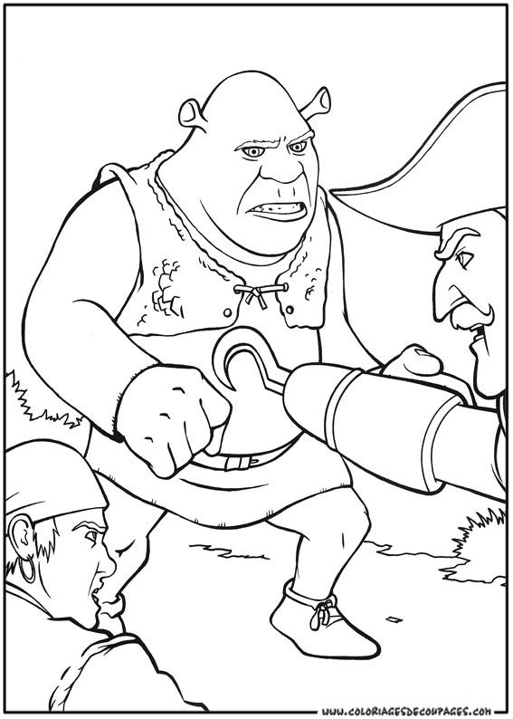 Shrek et son ami âne se reposent près d'un marais
